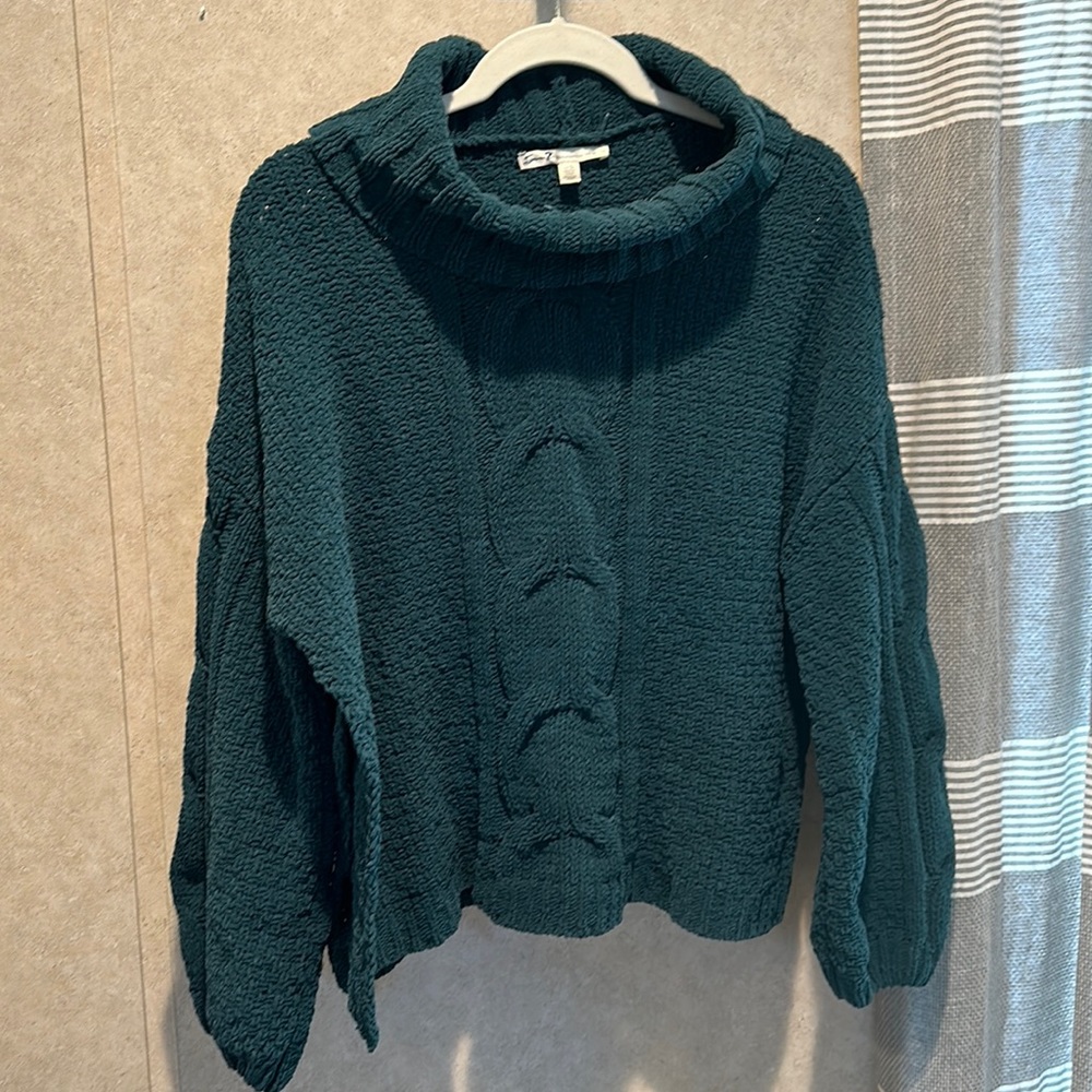 Seven7 Women’s Super Soft Cowl Neck Side-Slit Sweater